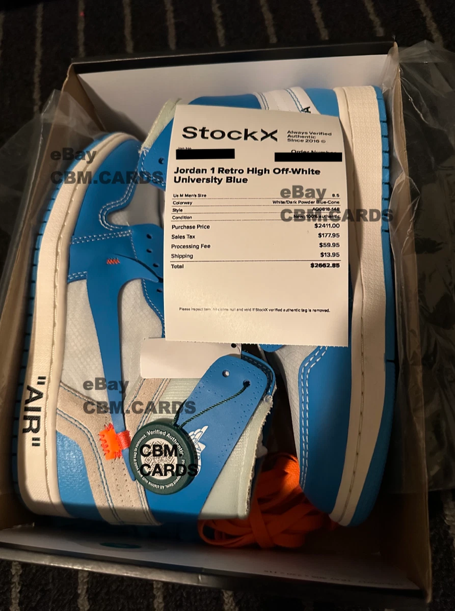 Air jordan 1 hotsell off white stockx