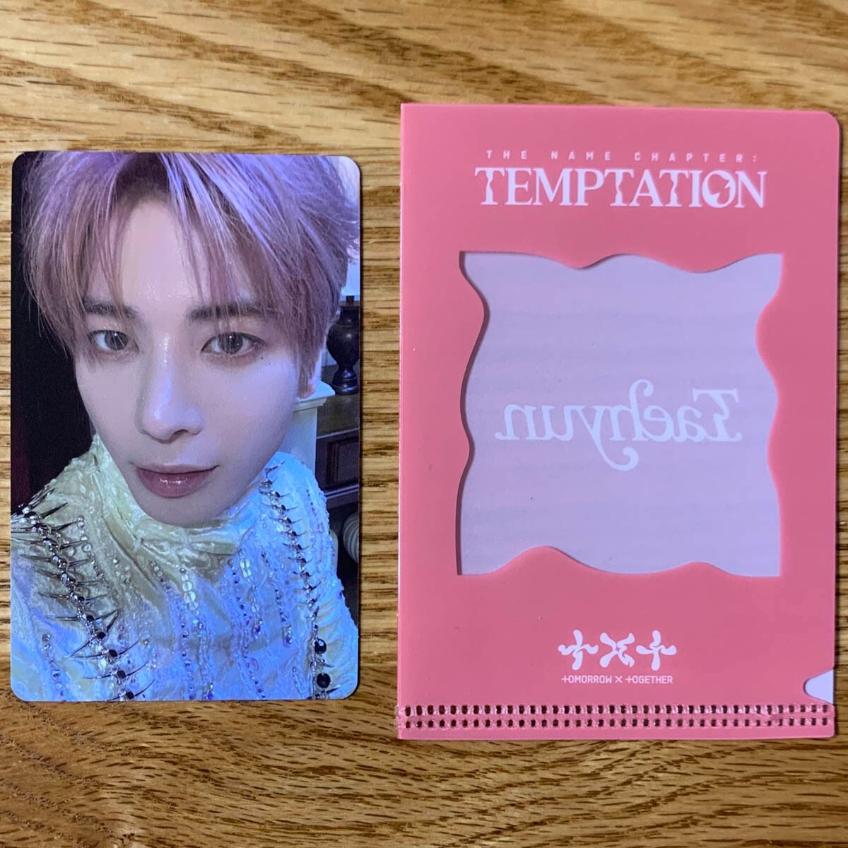 Taehyun Official weverse POB Photocard + Holder TXT The Name