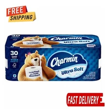 Charmin Ultra Soft Bath Tissue, 2-Ply, 205 Sheets, 30 Rolls Toiler Paper USA