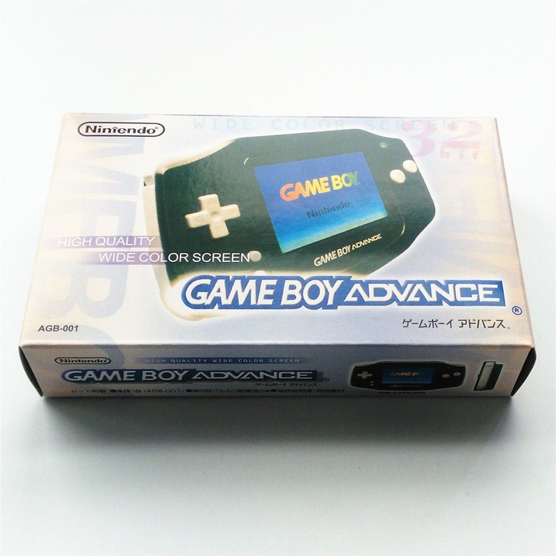 Black Console Box Package Instructions For Nintendo Game Boy Advance GBA