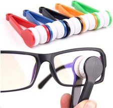 5 Pcs Mini Sun Glasses Eyeglass Microfiber Soft Brush Clean Tool Random Colors 
