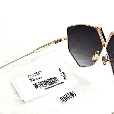 VALENTINO V HEXAGON VLS115 Gold Titanium Gray Mask VLS 115A Rock