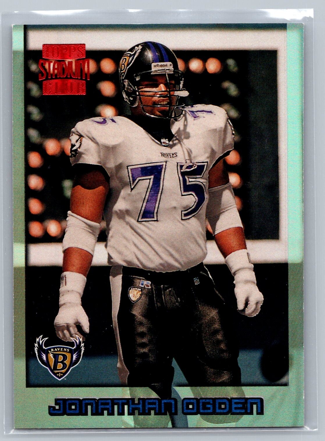 1996 TOPPS STADIUM CLUB CARD # 339 Jonathan Ogden - Baltimore Ravens