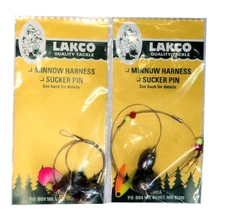 LAKCO Minnow Harness with Decoy Leader, TWO Packs, Blade Color May Vary #631MH 