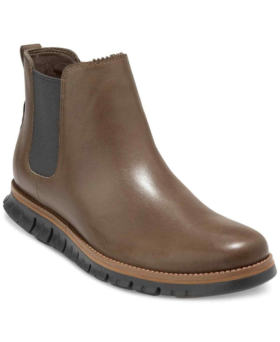Cole Haan Men's Brown Leather ZERØGRAND Waterproof Chelsea Cole Haan Men's Brown Leather ZERØGRAND Waterproof Chelsea