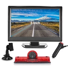 For Nissan NV 1500 2500 3500 Cargo Van Brake Light IR Reverse Camera 5" Monitor