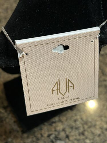 AUA NADRI PRECIOUS METAL PLATING Double Drop Women’s Necklace - Picture 3 of 3