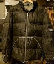 Vintage Diesel Blouson Veste Manteau Noir Taille L Rembourrée 