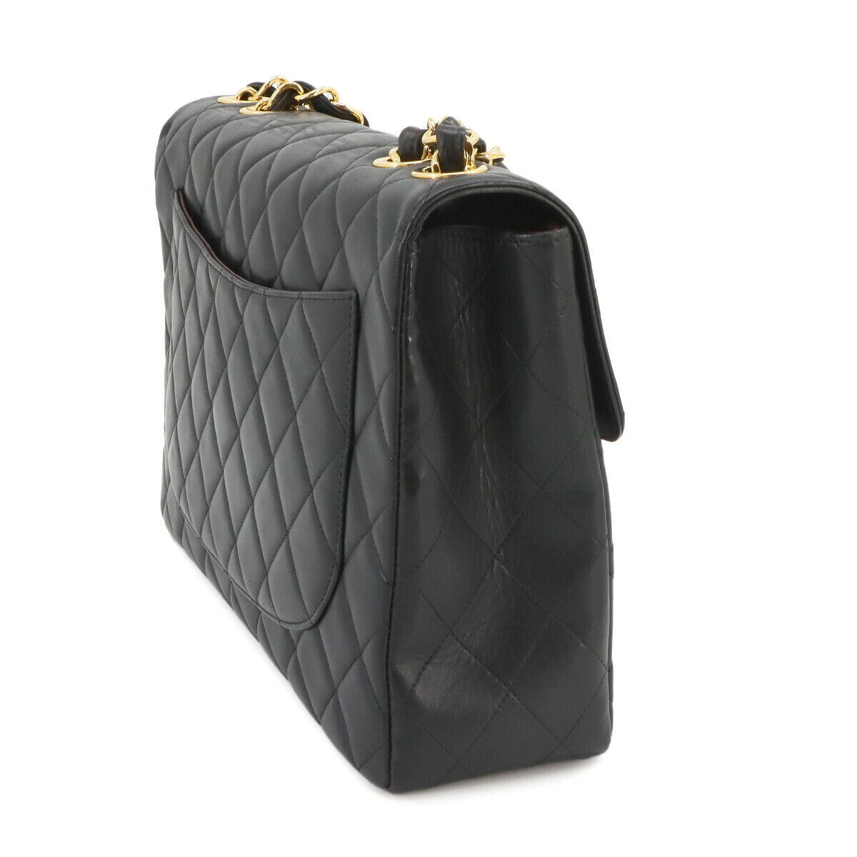 CHANEL Matelasse 30 Chain Shoulder Bag Leather Black A04412 CHANEL Matelasse 30 Chain Shoulder Bag Leather Black A04412