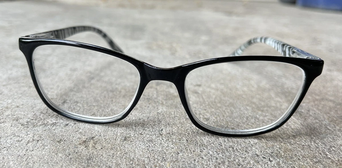 Lulu Guinness LR47 Designer Eyeglass Frames Black Floral 53-15-145 Lulu Guinness L915 BLC 53-17-140 B:36 Black Full Rim  main image 4