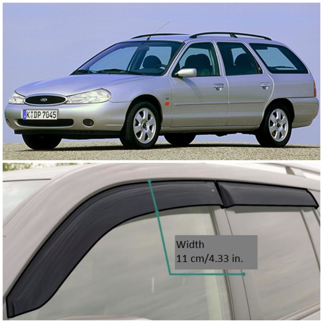 FE32995 Window Visors Vent Wide Deflectors For Ford Mondeo II Wagon