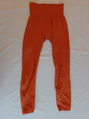 Damen Unterleggings Markenlos Gr. S Stretchig Orange 374