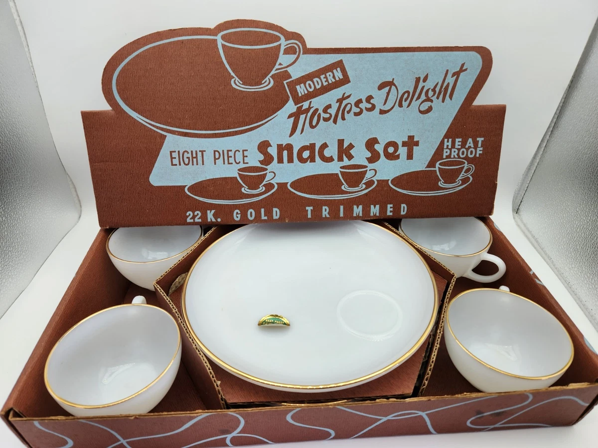Fire King Snack Set for sale | eBay
