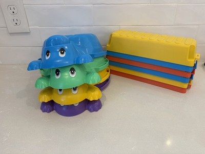 Kids Stepping/Balance Stones Outdoor Toy 10 PCs 4 Turtles 6 Rectangular Sinpedex