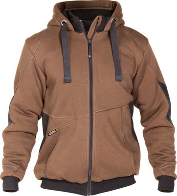 Dassy Sweatshirt-Jacke Pulse COPES80 Lehmbraun/Anthrazitgrau