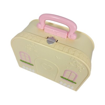 Li'l Woodzeez Bears Family Plus Pastry Shop Playset Travel Suitcase dollhouse