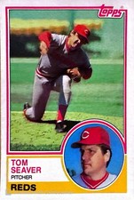 1983 Topps - Tom Seaver #580 Cincinnati Reds Hall of Fame Baseball Card NM