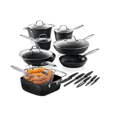 GRANITESTONE 20 Pc Hard Anodized Induction Cookware Sets, Kitchen Pots and Pa...