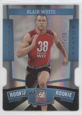 2010 Donruss Elite Light Blue Status Die-Cut 17/75 Blair White Rookie RC 0a7