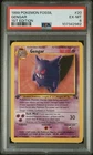 Gengar 1st edition 20/62 Fossil Non-Holo PSA 6