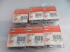 Tap Pro Anchors Lead Shields Diameter # 6-8 Length 1 1/2" Lot Of 6 Packs