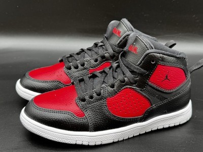 Size 3Y - Nike Air Jordan Access Bred Big Kid Shoes Black Red AV7942-006