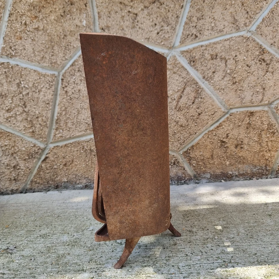 Ancien Chauffage Vertical au Charbon – Fonte Lourde - Réchaud – Objet Chauffage - Photo 4/4