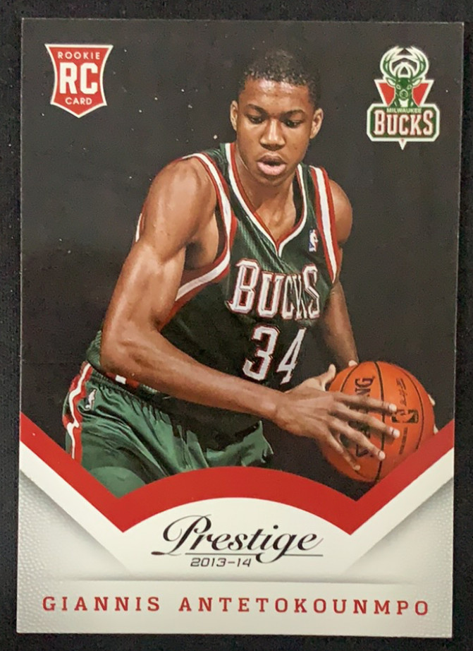 Giannis Antetokounmpo 2013-14 Panini Prestige Base RC Milwaukee Bucks #175