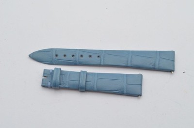 Blancpain Leather Bracelet 15Mm For Buckle 12Mm Blue New