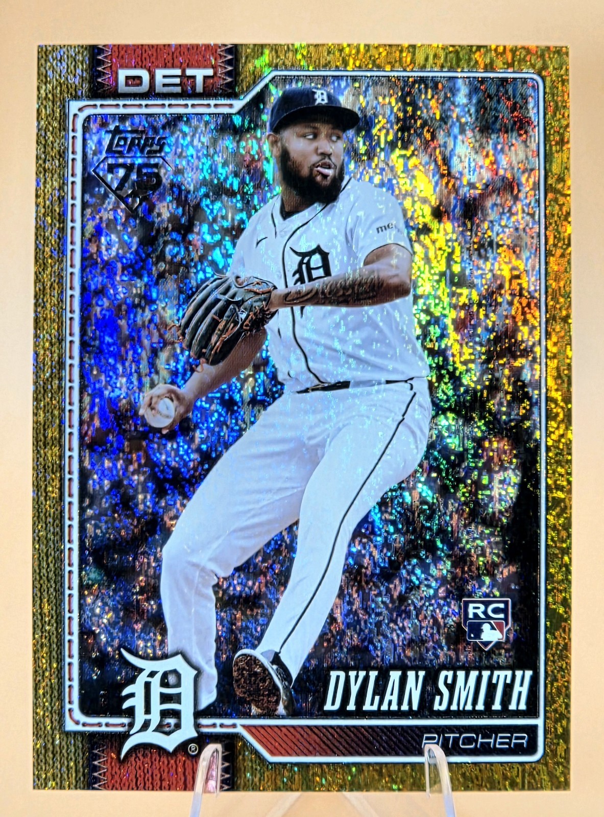 2026 Topps GOLD HOLO FOIL #46/50 Dylan Smith #13 **ROOKIE** ~Detroit Tigers~ RC