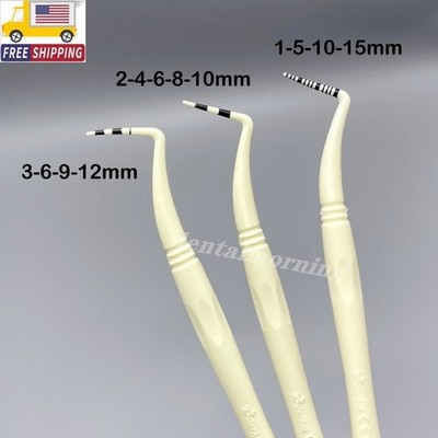 Perio Probe Dental Periodontal Implant Depth Measure Flexible Explorer Scaler