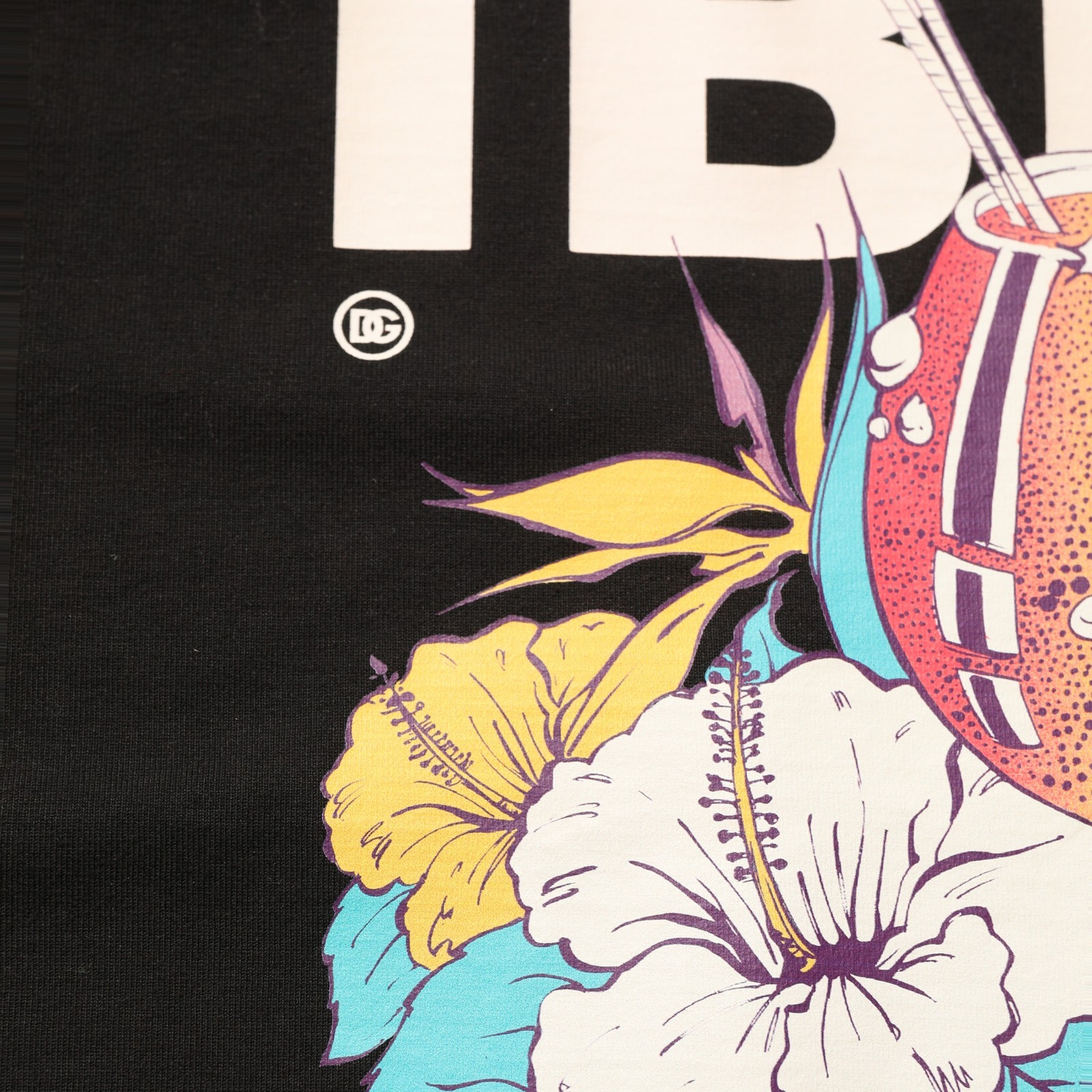 DOLCE & GABBANA T-shirt Black Tropical "IBIZA" Men Crew Neck IT50/US40/L 1050usd image 6