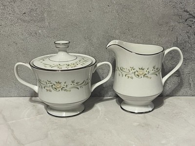 Sango Japan Debutante #3688 - Cream & Sugar Set - EUC!