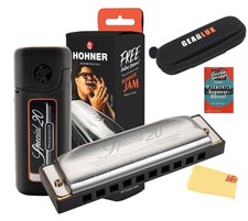 Special 20 Harmonica - Key of C Bundle with Zip Case, Instructional Manual, a...