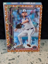 2025 Topps Spencer Schwellenbach Brown Christmas Lights Border