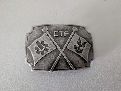 HALO 3 CTF CAPTURE THE FLAG BELT BUCKLE Slightly Used
