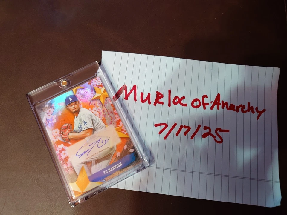 Yu Darvish 2025 Topps Tokyo Stars Of Japan SOJA-YD2 с автографом 15/25 СДЕЛАЙТЕ ПРЕДЛОЖЕНИЕ - Изображение 3 из 3