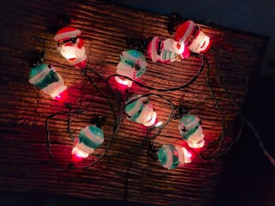 Santa Lights With Dangling Feet 9 Lights Free Shipping 