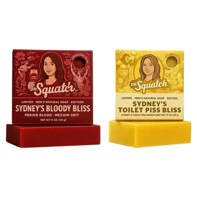 MARKENLOS Dr. Squatch Sydney Sweeney Bathwater Bar Soap LE 5000 Neu