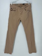 Adriano Goldschmied Jeans Mens 34x33 Beige The Matchbox Slim Straight