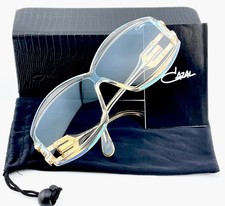 vintage CAZAl 857 col 249 clear blue sunglasses W.Germany 1980s HipHop BBoy 858