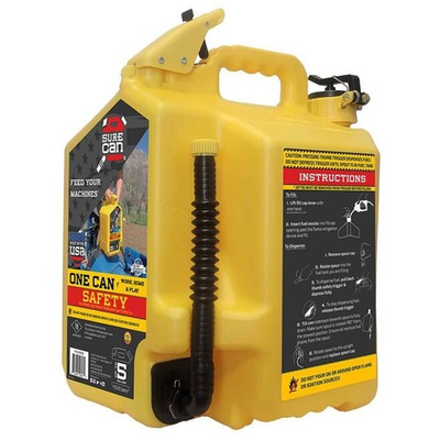 #ad #ad SureCan 5 Gallon Type II Safety Diesel Can Yellow Model# SUR5SFD2 $46.19