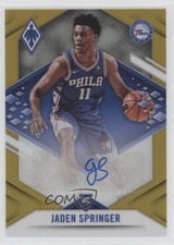 2021 Panini Chronicles Phoenix Rookie Gold 6/10 Jaden Springer #PRA-JSP Auto zc4