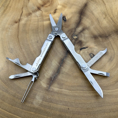 1 Leatherman Micra Stainless Mini Multitool Knife, Stainless Dated 06/97 *READ*