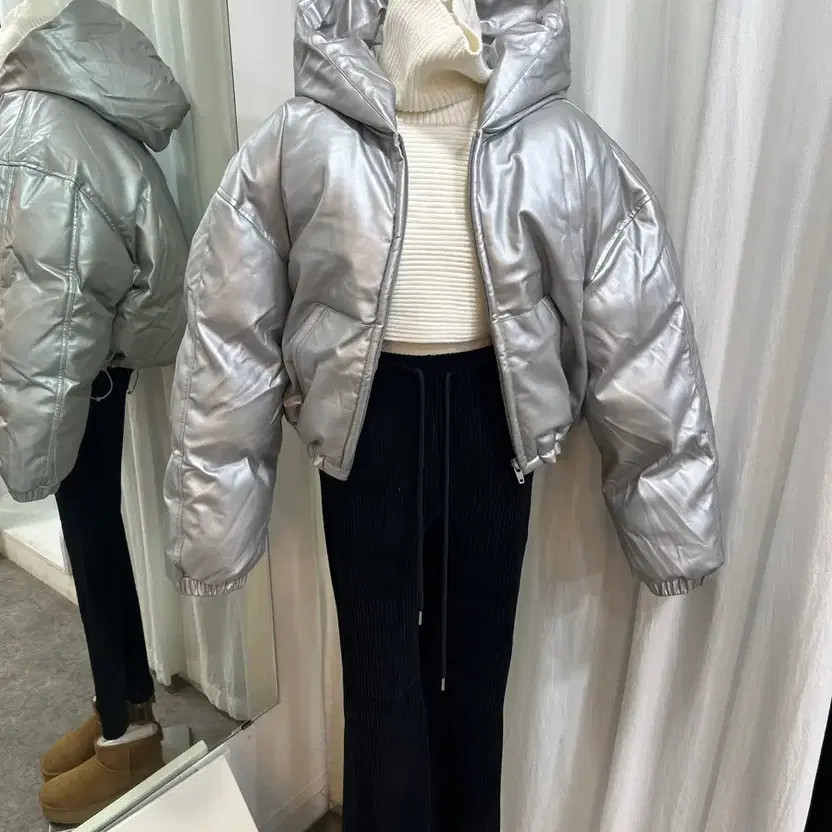 Duck Down Padding Coat Goose Down Winter Jacket w… - image 9