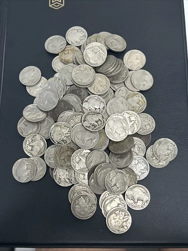 New ListingBuffalo Nickels Lot of 123 - Partial Dated Mixed Grade / Damaged / Cull