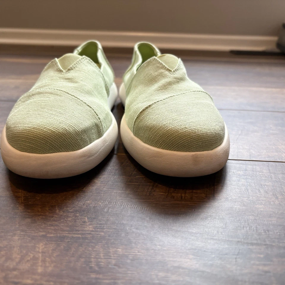 TOMS ALPARGATA MALLOW 女式懒人运动鞋 - 开心果绿色 - 11 码 — 第 3/4 张图片
