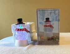 Legacy & Main Snowman LED Glitter Snowman Lantern 7" Tall, With Batteries
