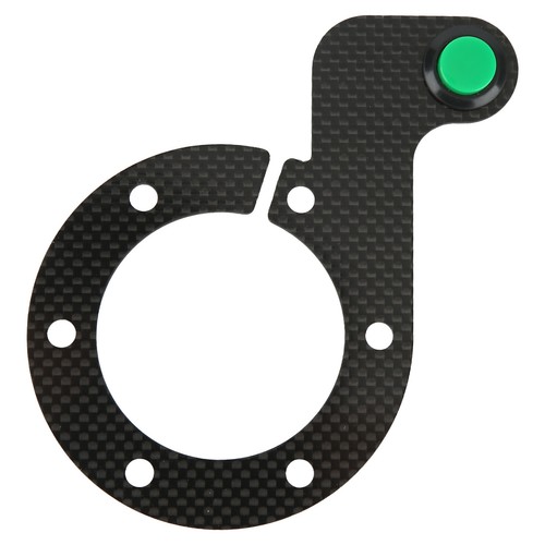 Ι Green Steering Wheel Horn Button 6 Hole Carbon Fiber Comfortable Touch - Picture 3 of 12