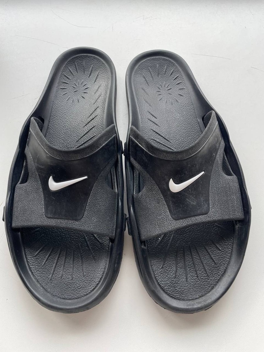 Vintage Nike Mens  Geta Sandals Black Slides 7  Sandals Slip On Shower B8 Vintage Nike Geta Sandals Men Black White Y2K Sliders Beach  main image 4